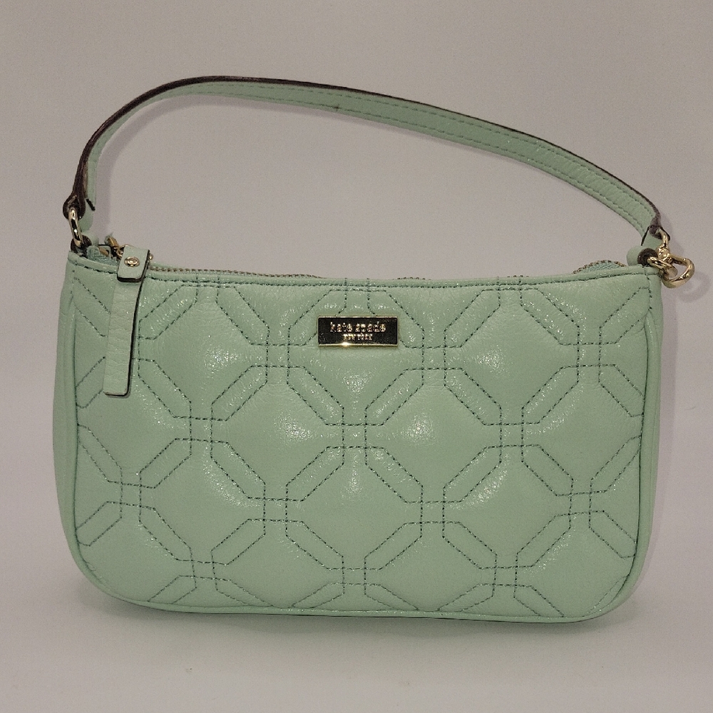 Authentic KATE SPADE Linet Astor Court Wristlet/Purse Fadedmint